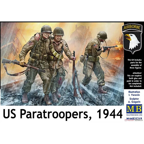 Master Box Figurine Mignature Us Paratroopers 1944