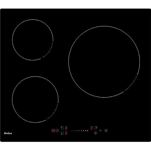 Table de cuisson à induction 60cm 3feux 7000w - gp371 - AMICA