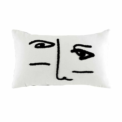 Paris Prix Coussin Déco à Motifs Ingénue 30x50cm Blanc