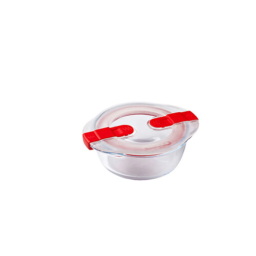 Pyrex PLAT ROND 0L35 14CM AVEC COUVERCLE BOUTON VAPEUR COOK AND HEAT