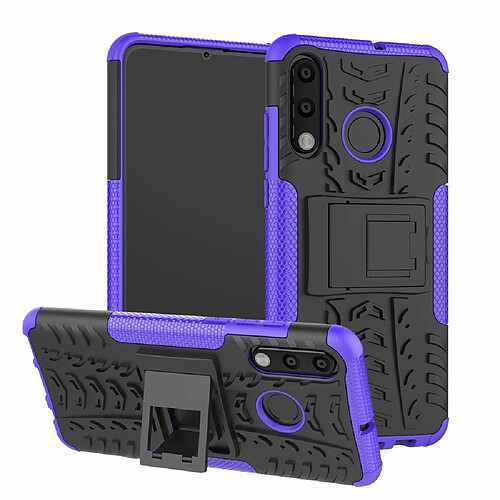 Wewoo Housse Étui Coque antichoc TPU + PC pour Huawei P30 Lite / Nova 4eavec support Violet