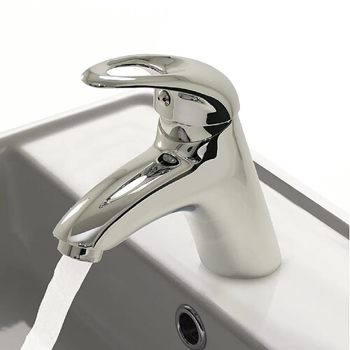 Mitigeur de salle de Bain Robinet pour Lavabo Vasque en Laiton Chrome avec Vidage