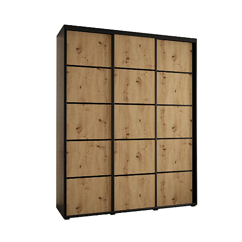 Abiks Meble Armoire DAVOS 4 À Portes Coulissantes 235,2/190/45 3 Portes