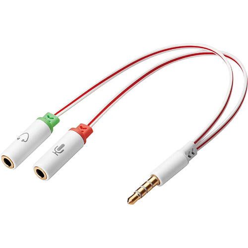 Sandberg Headset converter Dual->Single câble audio