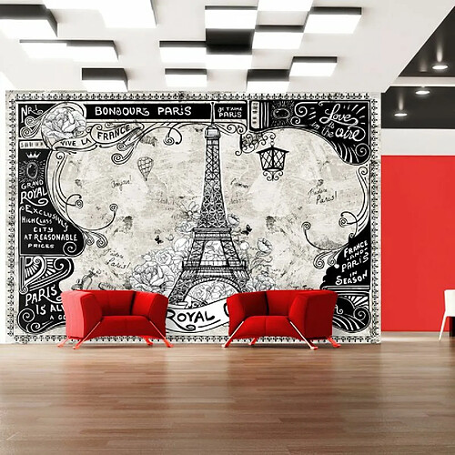 Paris Prix Papier Peint Bonjour Paris 245 x 350 cm