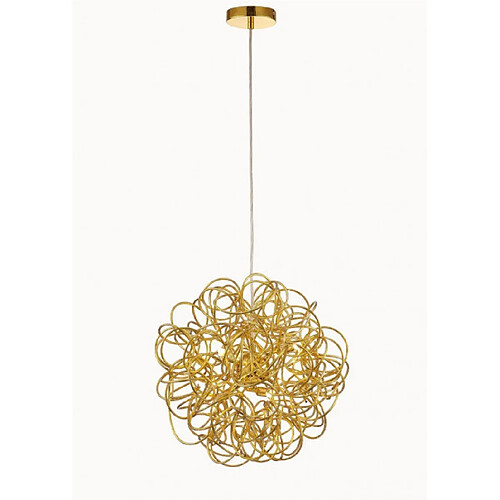 Luminaire Center Suspension Cassidy Or 6 ampoules 48cm