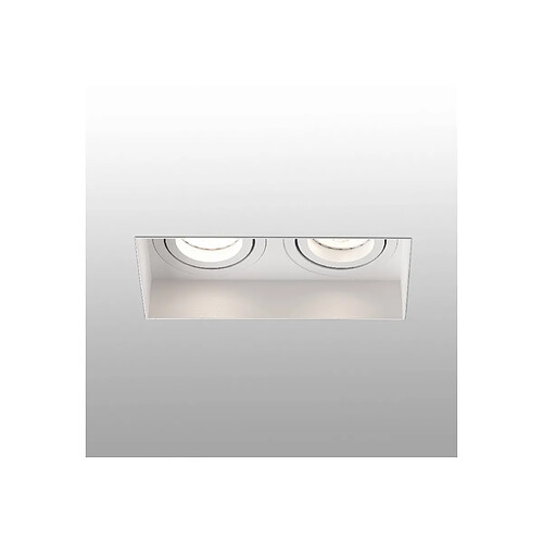 Faro Barcelona Downlight encastré carré inclinable blanc Trimless, GU10