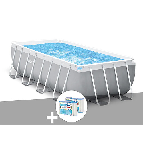 Kit piscine tubulaire Intex Prism Frame rectangulaire 4,00 x 2,00 x 1,22 m + 6 cartouches de filtration