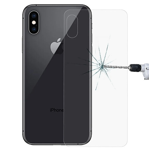 Wewoo Film de protection arrière en verre trempé 9H pour iPhone XS Max