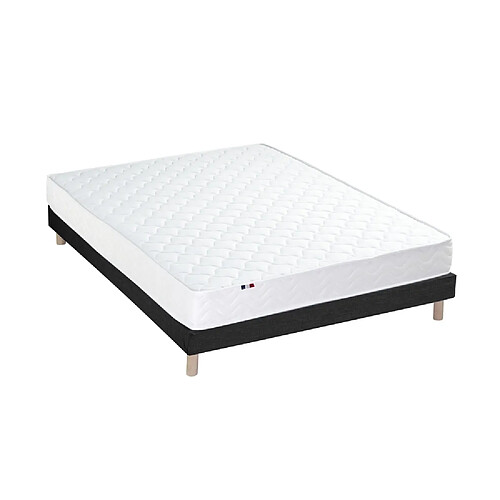 Idliterie Ensemble Matelas Mousse réversible STRATUS + Sommier - Made in France