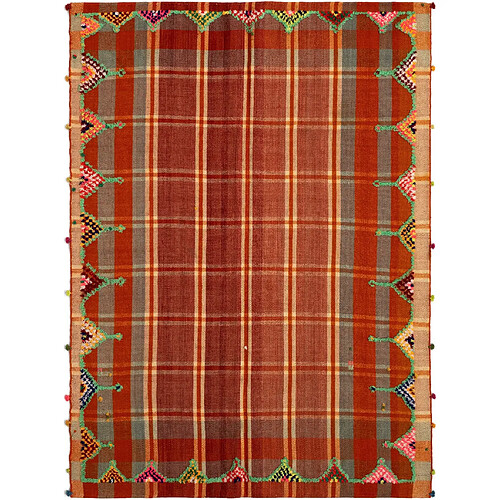 Vidal Tapis de laine 204x150 rouge Jajim