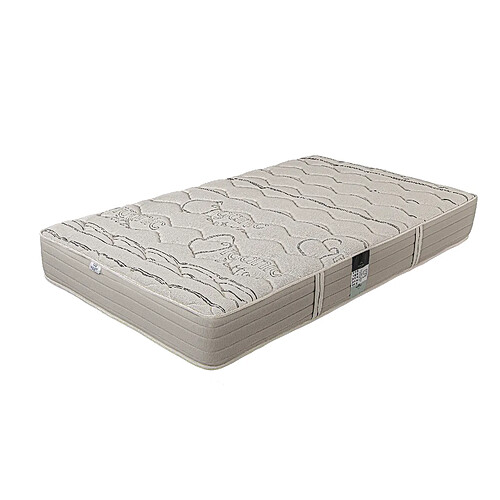 LUXURY LITERIE Matelas 90x190 cm, OrganicCotton, 24cm, mémoire de forme, indépendance du couchage, face été/hiver