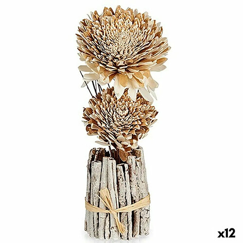 Gift Decor Fleur décorative Naturel 13 x 37 x 14 cm (12 Unités)