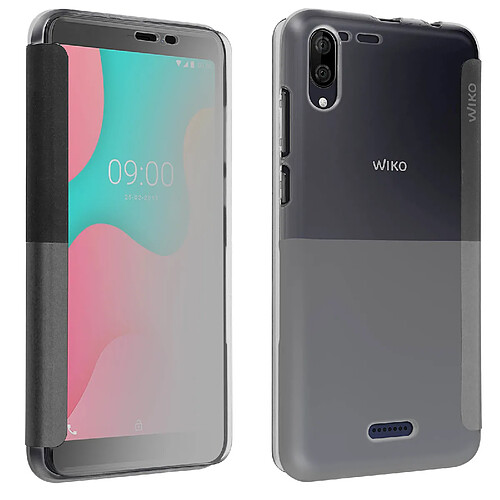 Housse Wiko Y60 Étui Clapet Protection intégrale Original Wiko Gris foncé