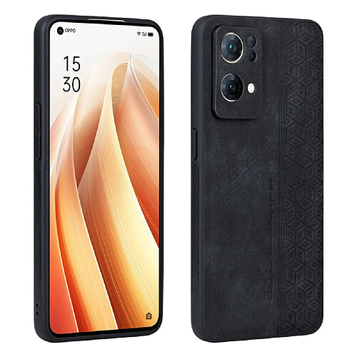 Coque en TPU + PU AZNS anti-chute pour votre Oppo Reno7 Pro 5G - noir