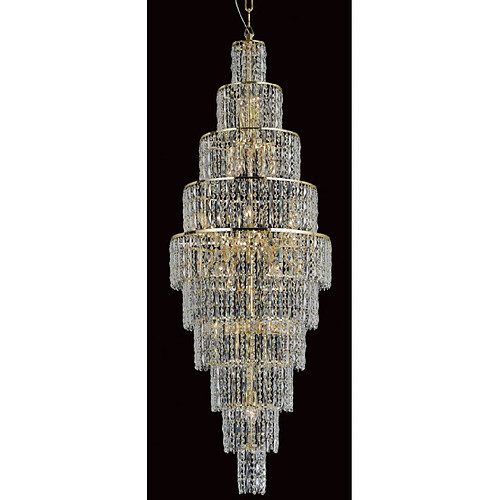 Lumière Chandelier New Or 175 Cm