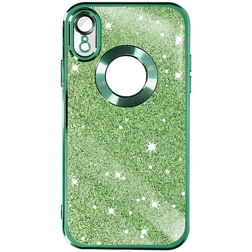 Avizar Coque iPhone XR Paillette Vert