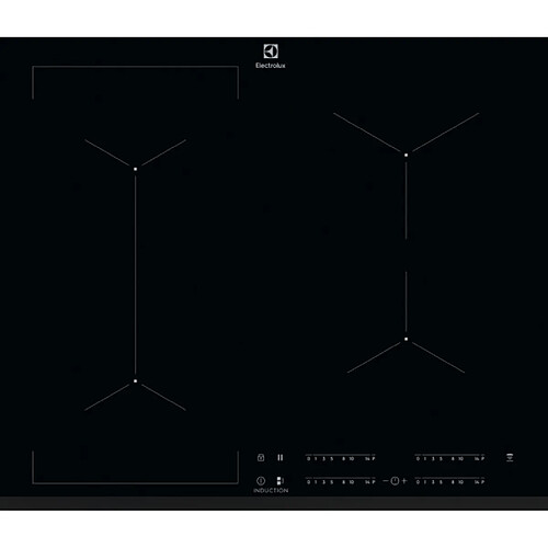 Table de cuisson à induction 59cm 4 feux 7200w flexinduction noir - eiv63443 - ELECTROLUX