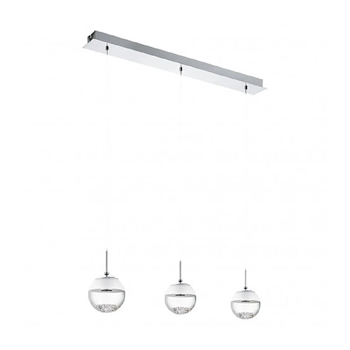 EGLO Suspension MONTEFIO 1 3 ampoules chrome