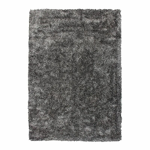 Paris Prix Tapis Shaggy Fait Main Diamond Gris Blanc 120 x 170 cm