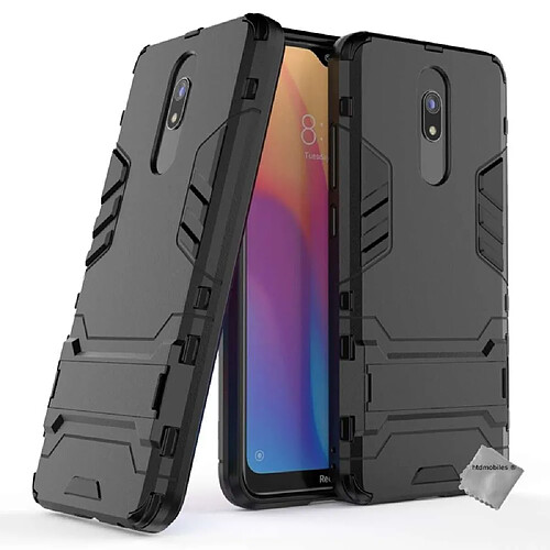 Htdmobiles Coque rigide anti choc pour Xiaomi Redmi 8 + film ecran - NOIR