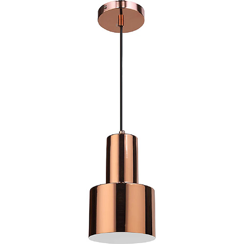 ICONIK INTERIOR Lampe suspendue Camilo - Metal Or rose chromé