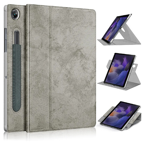 Etui en PU avec support gris pour votre Samsung Galaxy Tab A8 10.5 (2021)