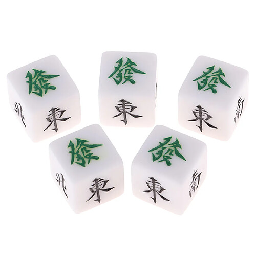 Dés de Mahjong durable pour Jeu de Mahjong