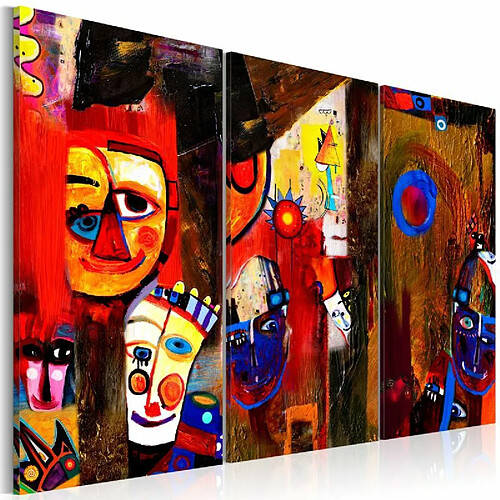 Paris Prix Tableau Peint à la Main Abstract Carnival 80x120cm