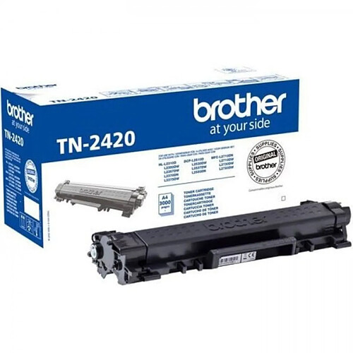 Cartouche d'Encre - Imprimante BROTHER Toner noir haute capacité TN2420 - 3 000 pages