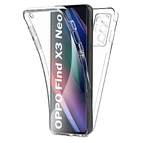 Xeptio Oppo Find X3 NEO 5G coque 360 degrés avant et arrière intégrale