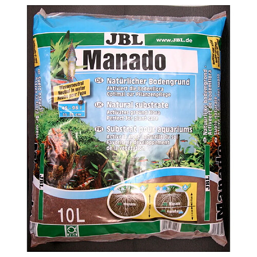 Substrat Sol Naturel Manado pour Aquarium - JBL - 10L