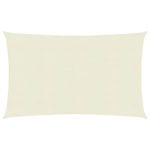 Helloshop26 Voile d'ombrage 160 g/m² crème 3,5 x 5 m pehd 02_0009077