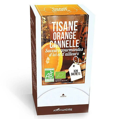 Aromandise Tisane orange et cannelle biologique - 20 sachets