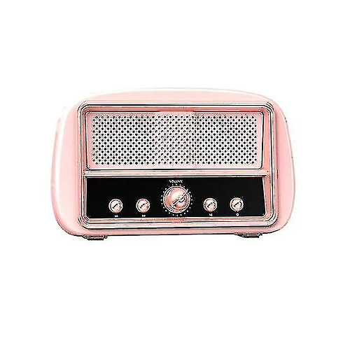 Universal En haut-parleur yyh-bluetooth mini télévision bluetooth haut-parleur subwoofer sans fil de haut-parleurs stéréo (rose) (rose)