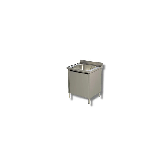 Plonge Inox sur Meuble Porte Battante - Gamme 600 - Ristopro