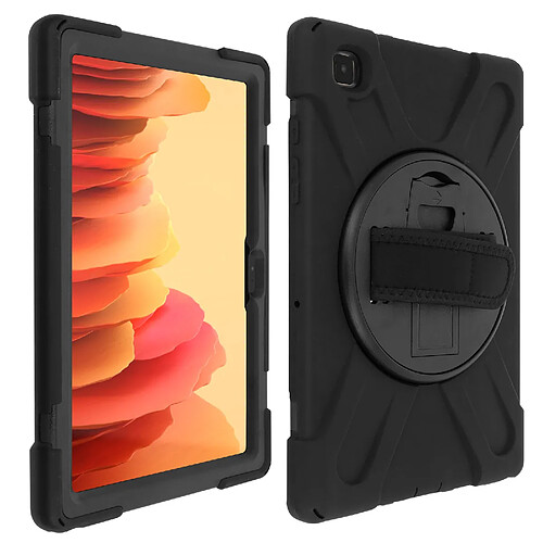 Avizar Coque Samsung Galaxy Tab A7 10.4 2020 Antichoc Hybrid Poignée et Béquille Noir