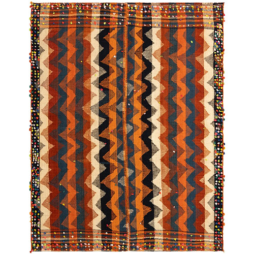 Vidal Tapis de laine 219x172 orange Jajim