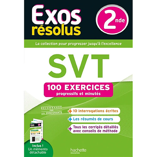 SVT 2de : 100 exercices progressifs et minutés