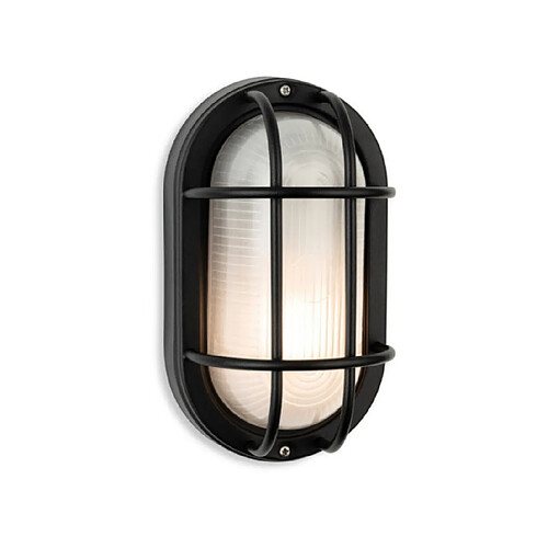 Luminaire Center Lampe sur pied extérieur Lugo Noir avec verre dépoli