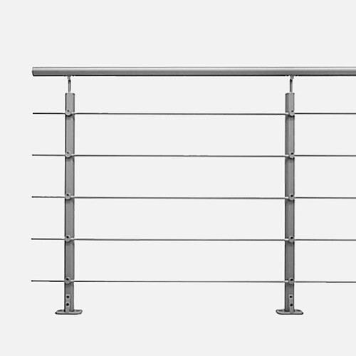 Kordo OPALU - Kit garde-corps 2m prêt à poser en aluminium