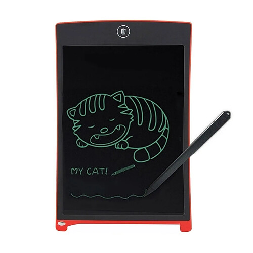 Wewoo Tablette graphique rouge 8,5 pouces LCD de détection de la pression E-Note / d'écriture sans papier