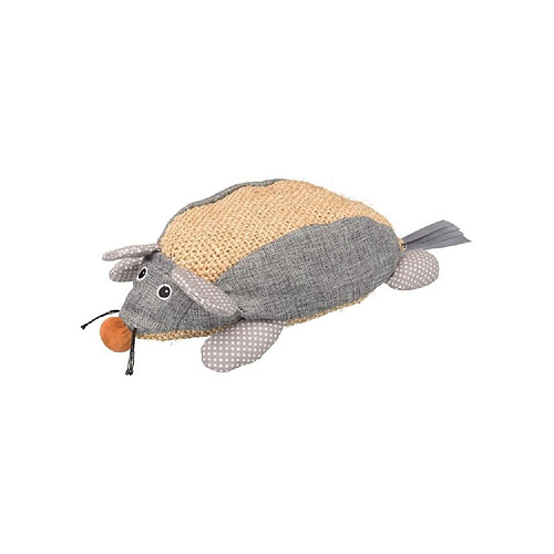 TRIXIE Souris - Sisal et tissu - 30 cm - Gris naturel - Pour chat