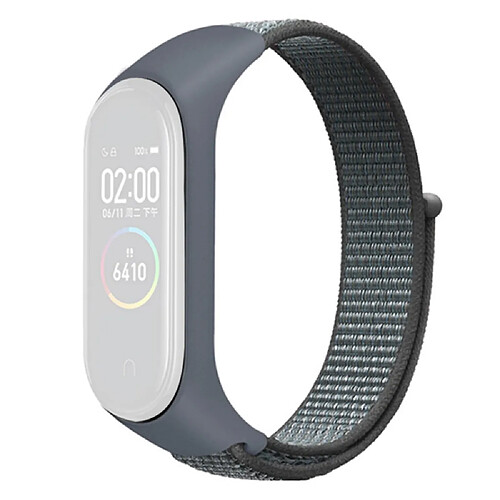 Bracelet en nylon réglable pour votre Xiaomi Mi Band 3/4/5/6/7 - gris