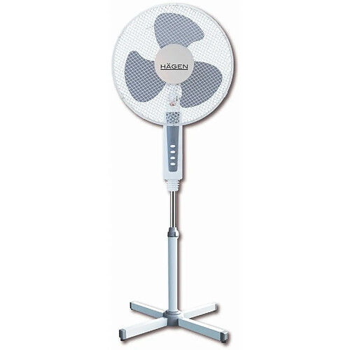 Ventilateur sur pied Blanc 40 cm Hagen HA4010-Blanc