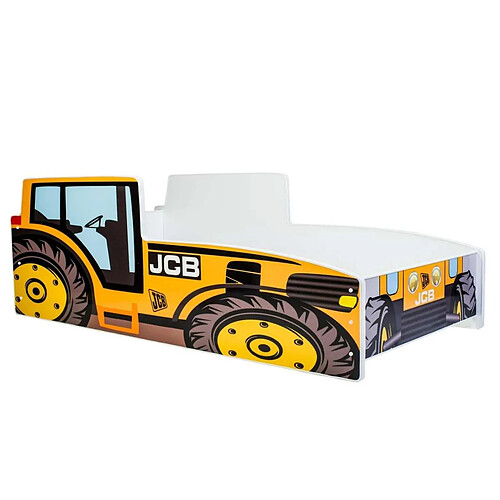 Kobi Lit enfant Tracteur jaune 160x80