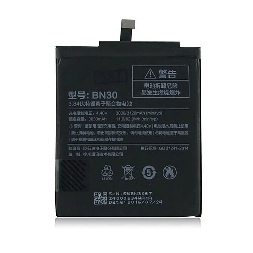 batterie pile Remplacement original BN30 3030 mah Per Xiaomi Mi 4A / Redmi 4A