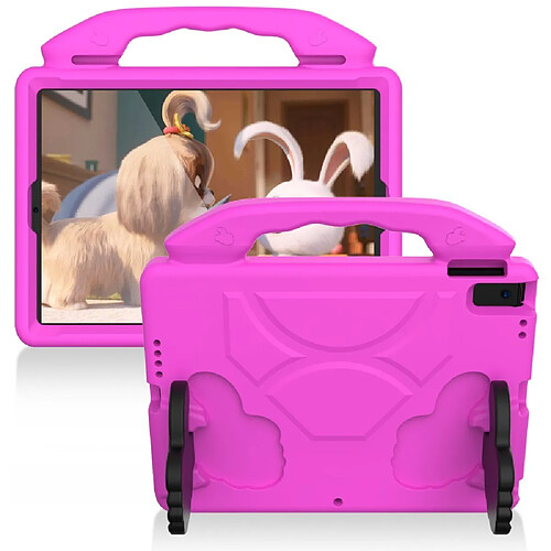 Coque en TPU EVA antichoc avec béquille rose pour votre Apple iPad 10.2 (2019)/iPad Pro 10.5 pouces (2017)/iPad Air 10.5 pouces (2019)/iPad Pro 11 pouces (2018)