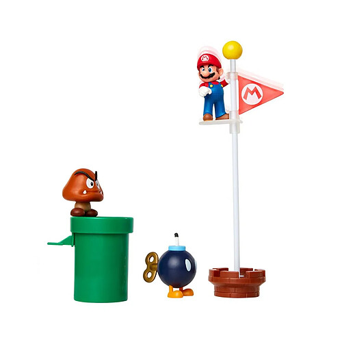 Jakks Pacific World of Nintendo - Diorama de la plaine du Grand Chêne