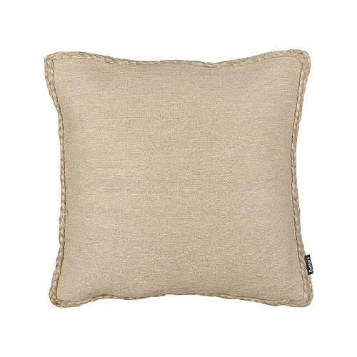 Beliani Coussin ELLIOTTIA Jute 45 x 45 cm Unicolore Beige